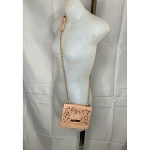 𝅺CARVELA Small Faux Leather Nude Rose Gold Crossbody bag